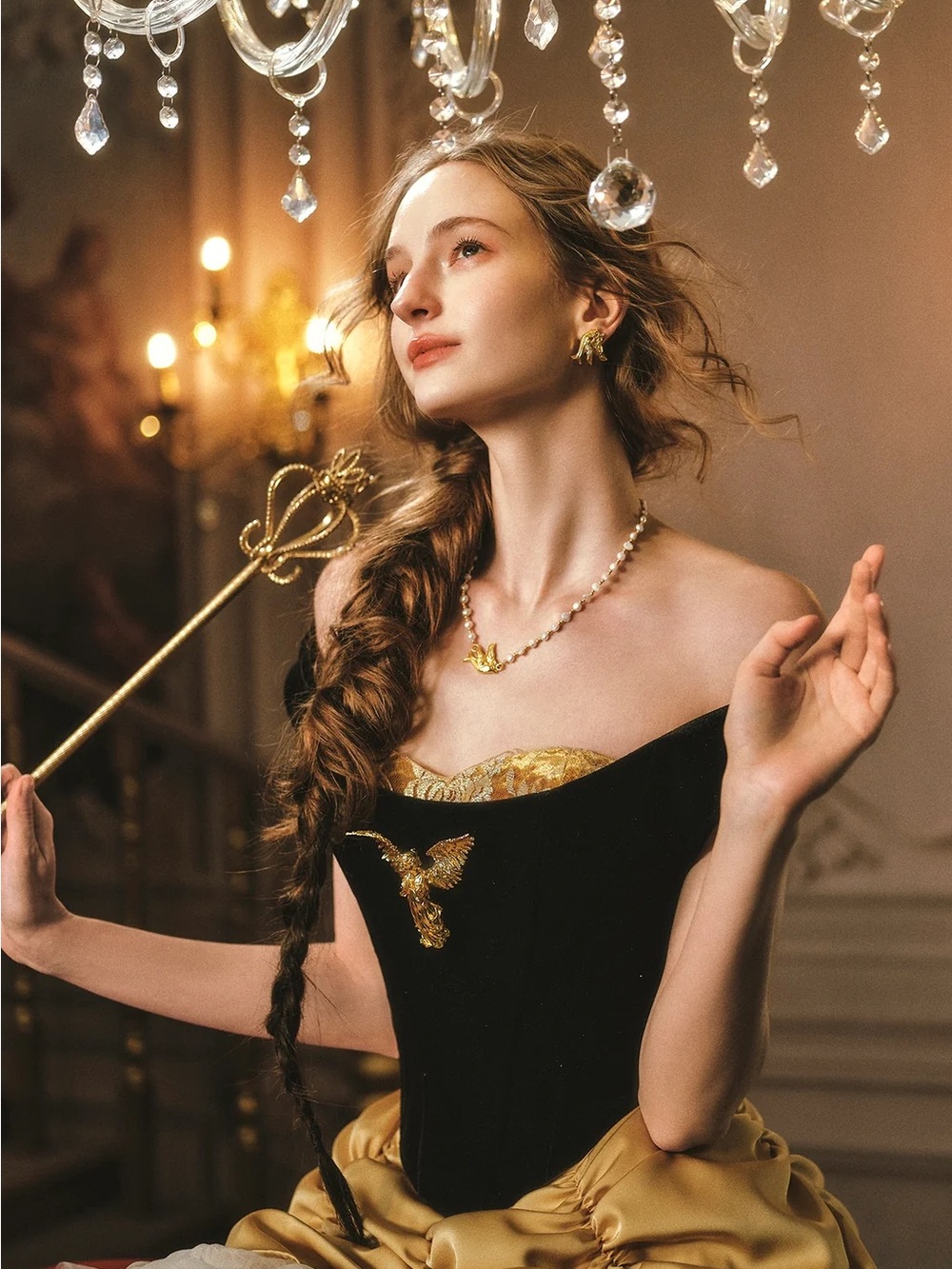 NEW LaceMade Golden Eagle Goddess Corset Top - Picture 6 of 16